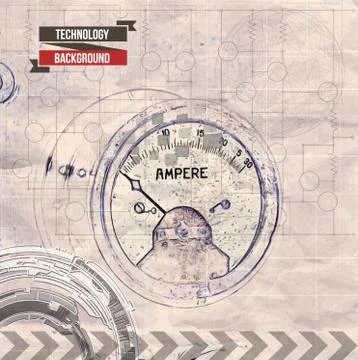 Abstract technology background Stock-Illustration