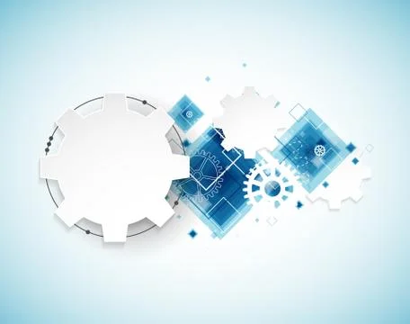Abstract technology background. Stock Illustration