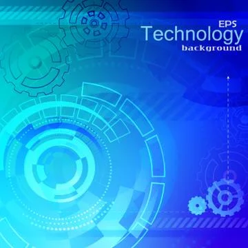 Abstract technology background Stock Illustration