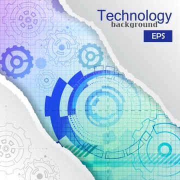 Abstract technology background Stock Illustration