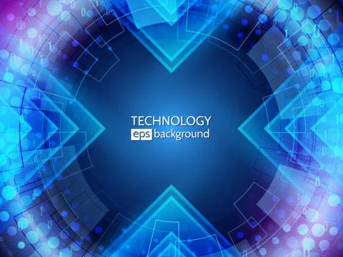 Abstract technology background. Stock Illustration
