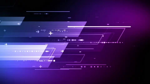 Abstract technology background with information flow. Stock Footage 136559528