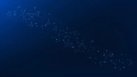 Abstract technology background interconnected network structures arranged i.. 库存插图