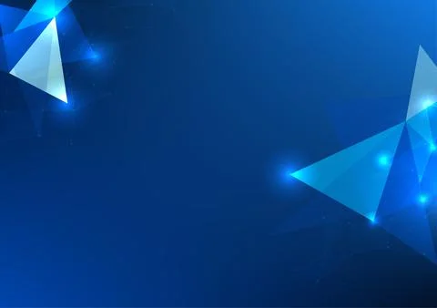 Abstract technology background, interconnected triangle geometric line elem.. Stockillustratie