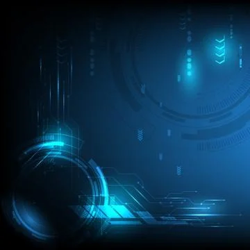 Abstract technology background interface communication hi tech concept Stock Illustration