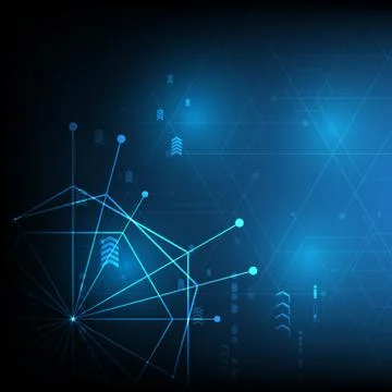 Abstract technology background interface communication concept Stock Illustration