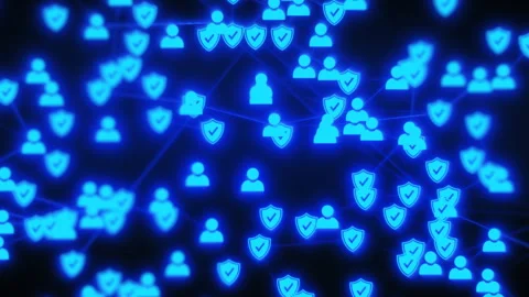 Abstract technology background with internet security concept Stock Footage 241435574