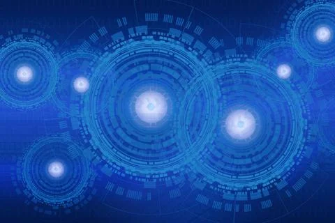 Abstract technology background for internet of things,AI technology and dig.. Stock Photos