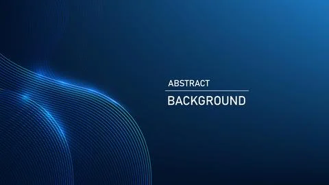 Abstract Technology Background with Layered Curved Lines, Deep Data Access .. Stock Illustration