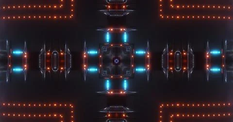 Abstract technology background, led and flickering particles. Stock Illustration