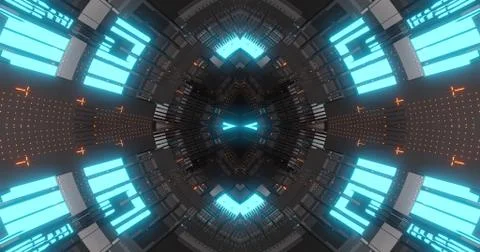 Abstract technology background, led and flickering particles. Stock Illustration