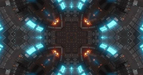 Abstract technology background, led and flickering particles. Stock Illustration