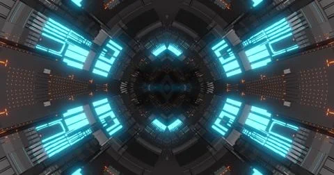Abstract technology background, led and flickering particles. Stock Illustration