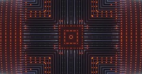 Abstract technology background, led and flickering particles. Stock Illustration