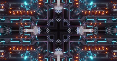 Abstract technology background, led and flickering particles. 스톡 일러스트