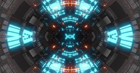 Abstract technology background, led and flickering particles. 스톡 일러스트