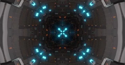 Abstract technology background, led and flickering particles. 스톡 일러스트