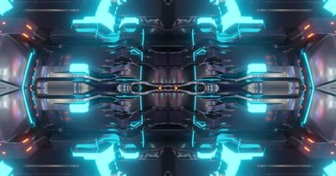 Abstract technology background, led and flickering particles. Stock Illustration