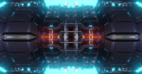 Abstract technology background, led and flickering particles. Stock Illustration