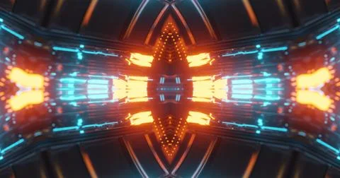 Abstract technology background, led and flickering particles. Stock Illustration