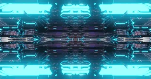 Abstract technology background, led and flickering particles. Stock Illustration