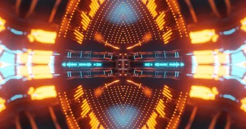 Abstract technology background, led and flickering particles. Stock Illustration