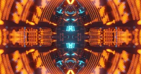 Abstract technology background, led and flickering particles. Stock Illustration