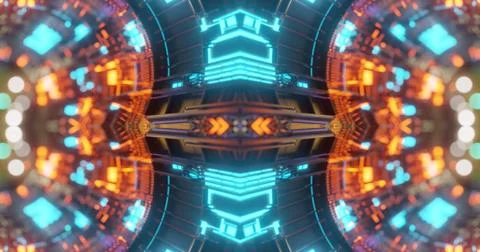 Abstract technology background, led and flickering particles. 스톡 일러스트