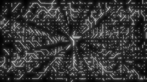Abstract technology background of led screen with moving stripes and flickering Video stock 112735601