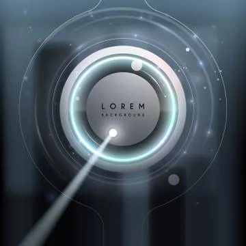 Abstract technology background with light effect Stock Illustration