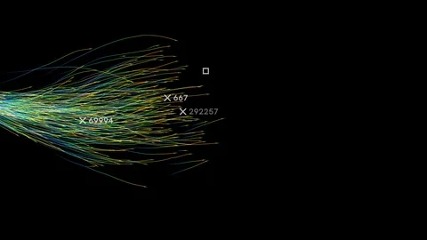 Abstract Technology Background, Lines and Connections Stock Footage 126549437