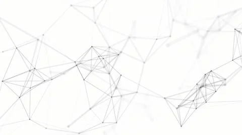 Abstract technology background from lines and dots. Plexus space geometrical  Illustrazione stock
