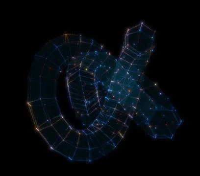 Abstract technology background from lines and dots Stock Illustration