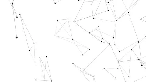 Abstract technology background from lines and dots. Plexus space geometrica.. Illustrazione stock