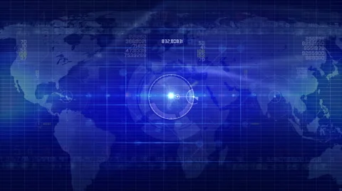 Abstract technology background LOOP blue Stock Footage 46634409