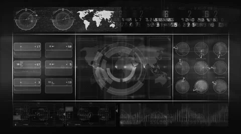 Abstract technology background LOOP colorless Stock Footage 45679203