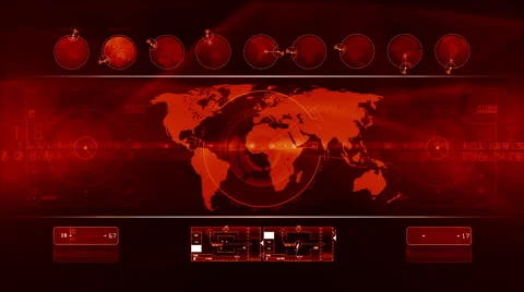Abstract technology background LOOP red Video stock 46134592