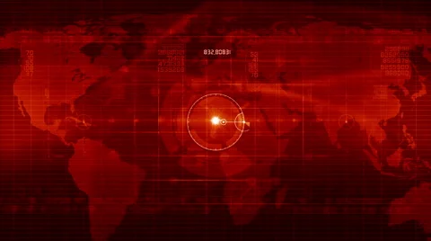 Abstract technology background LOOP red Video stock 46633647