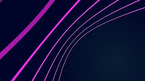 Abstract technology background with moving lines and dots Stock Illustration