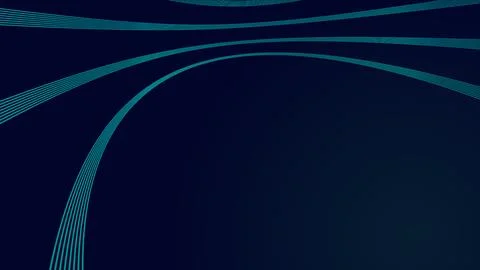 Abstract technology background with moving lines and dots Stock Illustration