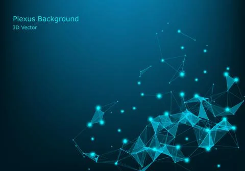 Abstract technology background. Network connection structure. Science backgro Stock Illustration