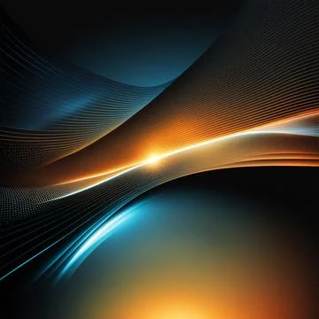 Abstract technology background with a network grid and particles connected... Foto stock