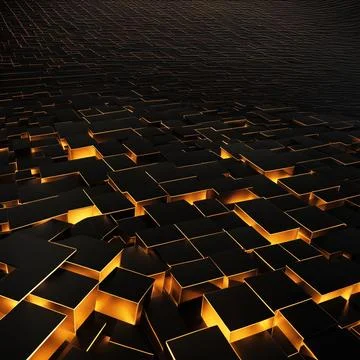 Abstract technology background with a network grid and particles connected... Stock Photos