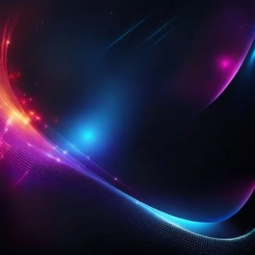 Abstract technology background with a network grid and particles connected... Stock Photos