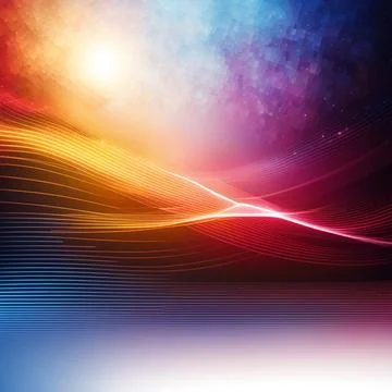 Abstract technology background with a network grid and particles connected... Foto stock