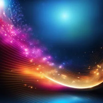 Abstract technology background with a network grid and particles connected... Stock Photos