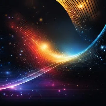 Abstract technology background with a network grid and particles connected... Stock Photos