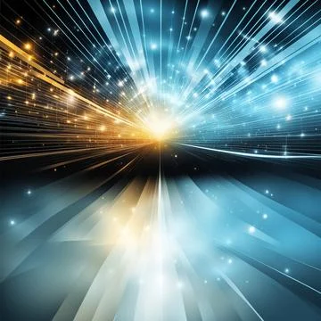 Abstract technology background with a network grid and particles connected... Stock Photos