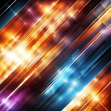 Abstract technology background with a network grid and particles connected... Stock Photos
