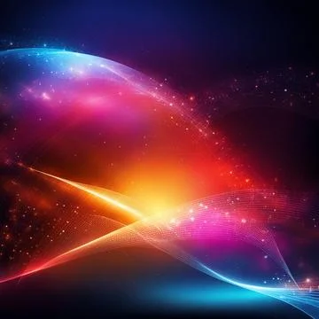 Abstract technology background with a network grid and particles connected... Foto stock